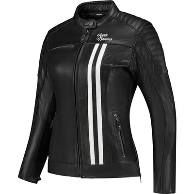 Leren motorjack voor vrouwen Rusty Stitches Jack Alice