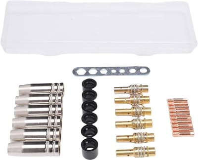 Laspistool Accessoires - MIG Onderdelen - Metaal Bewerken - Compleet Pakket - 30 Stuks - Messing