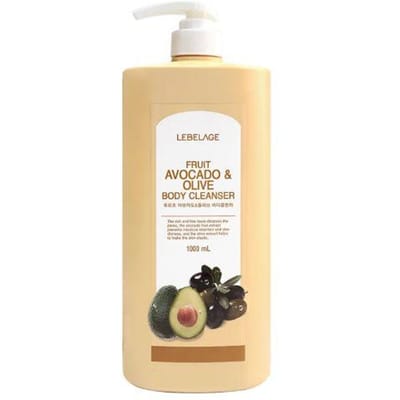 LEBELAGE Fruits Avocado & Olijf Body Wash 1000ml beige