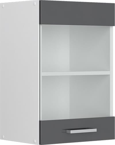 Vicco R-Line Hangkast – 40 cm met glazen deur Antraciet Hoogglans