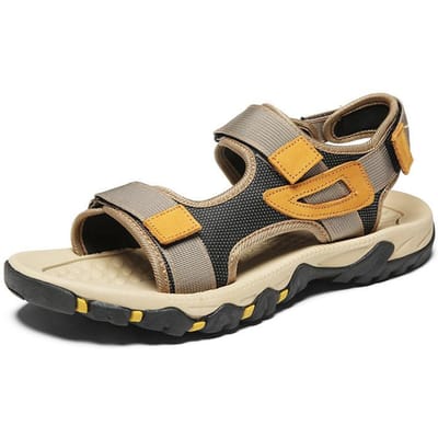 Sandalen heren zomer nieuw trendy superzacht casual strandschoenen heren ademend buiten sandalen heren trendy 39 beige