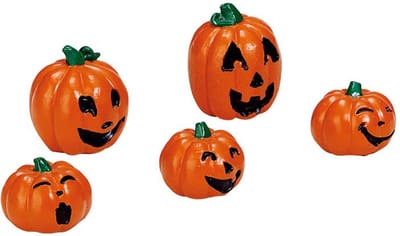 Lemax - Happy Pumpkin Family -  Set Of 5 - Kersthuisjes & Kerstdorpen