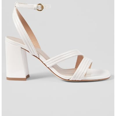 LK Bennett Edita Strap Sandal Pearl Maat: 36 | Sandalen Outlet | Dames | Wit