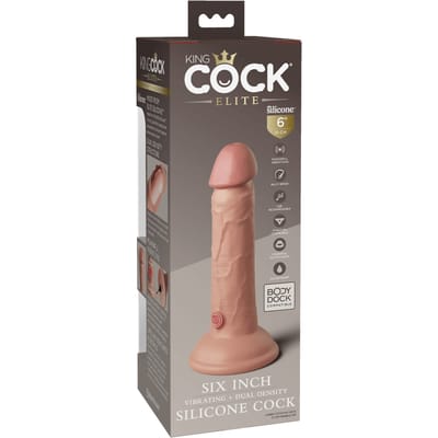 Pipedream - King Cock - Dual Density Vibrerende Dildo - 15 cm