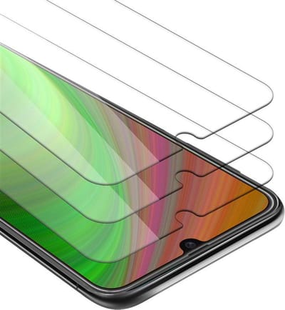 Cadorabo 3x Screenprotector geschikt voor Samsung Galaxy M21 / M30s - Beschermende Pantser Film in KRISTALHELDER - Getemperd (Tempered) Display beschermend glas in 9H hardheid met 3D Touch