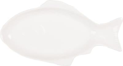 Clayre & Eef Kom Vis 375 ml Wit Keramiek