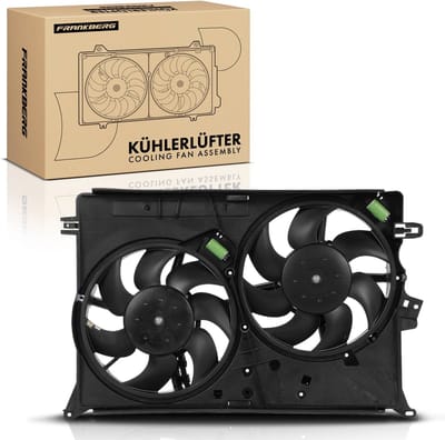 Frankberg 1x Motorradiateur Dubbele ventilator