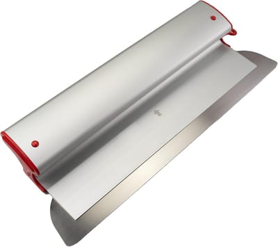 Vlakplamuur 1000 mm met verwisselbaar roestvrijstalen blad 0,3 mm en ergonomisch aluminium handvat