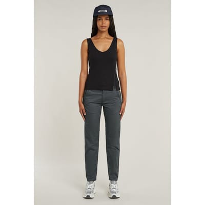 G-Star Asymmetrical Zip Slim Tank Top Dk Black Taglia: XXS | Canottiere Outlet | Donna | Nero