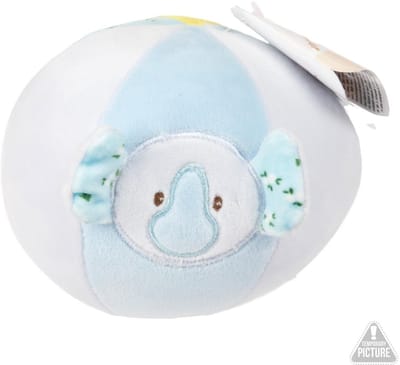 Toi-Toys stoffen babybal met rammelaar - baby speelgoed bal.