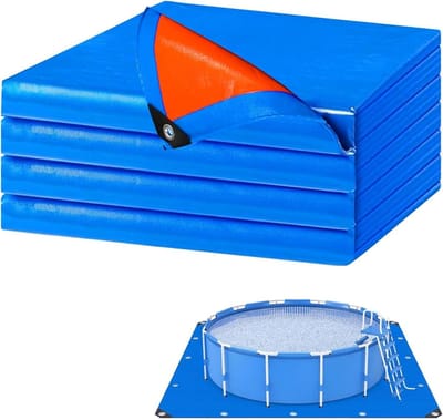 Zwembadbekleding - Bodemmat - Zwembad Beschermen - Anti-perforatie - 200 x 300 cm - Grijs