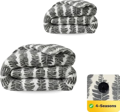 Zelesta Wonderbed Savanna Feather 140x200 - Dekbed zonder overtrek - 4 Seizoenen Dekbed - Wasbaar dekbed - Hoesloos dekbed - 2 in 1 Dekbed