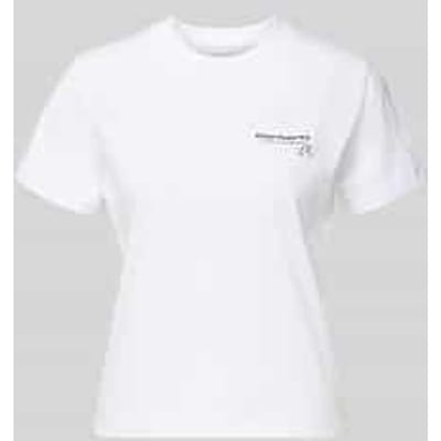 T-shirt met labeldetail