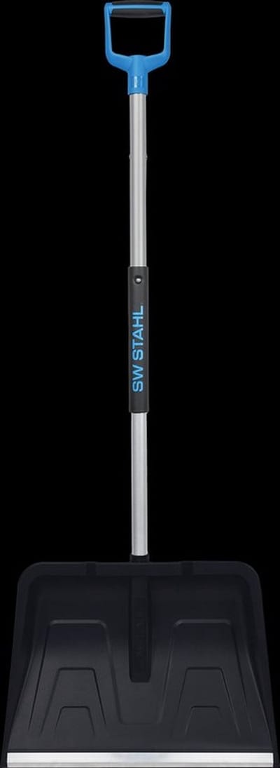 SW-Stahl 98100L opvouwbare sneeuwschep, ruimtebesparend, stabiel, 138 cm lang, aluminium sneeuwschep, sneeuwschep