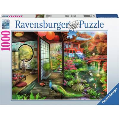 Ravensburger Puzzel Theehuis in de Japanse Tuin - Legpuzzel - 1000 stukjes