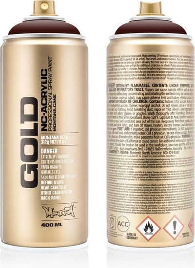 Montana GOLD G3080 Black Red spuitbus 400ml