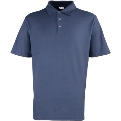 Premier Heren Pique Stud Front Poloshirt (Marine)