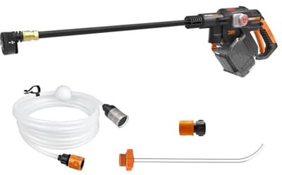 Accu Hogedrukreiniger 20 V - 56 Bar Max. Druk - Voor Reinigen en Irrigatie - Krachtige 5-in-1 Drukmondstuk