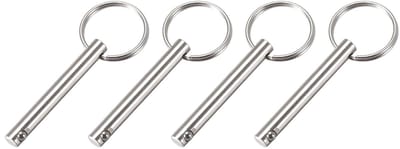 Korte Ontkoppelbare Pinnen 6mm x 50mm - 4 Stuks Carbon Staal Trekbouten voor Scheepsbouw en Bootonderhoud