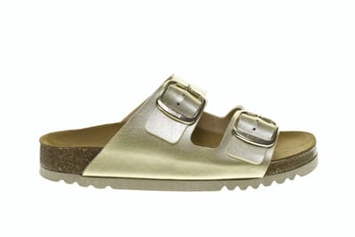 Goud Tweeband Slippers Scholl Noelle maat 36
