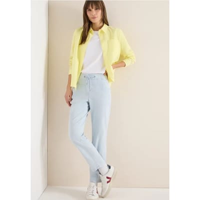 Broek met gewassen look