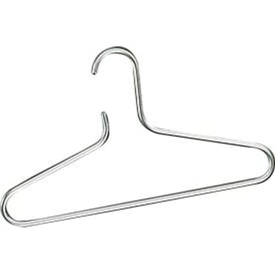 Kleerhanger Artline - aluminium - L 430 mm - zilverkleurig