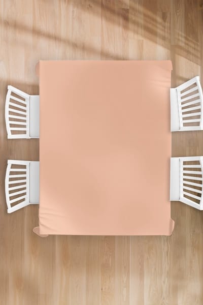Tafelkleed - Tafellaken - 150x200 cm - Abrikoos - Roze - Pastel - Effen - Kleur - Binnen en Buiten