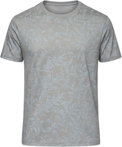 OMBRE T-shirt - Regular Fit - Korte Mouw - Geen Sluiting Grijs S
