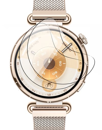 Screenprotector geschikt voor Huawei Watch GT 6 41mm - 2x FlexGuard Screen Protector