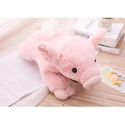 Kawaii speelgoed servethouder pluche flamingo varken gevormde tissue doos schattige cartoon dier papieren handdoek hoes huishoudelijke auto benodigdheden