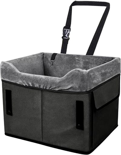 Honden Autostoel - Reisstoel Hond - Veilig Reizen - Verhoogd Buitenzicht - 39 x 33 x 7 cm - Zwart