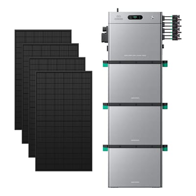 Zendure SolarFlow 2400 Pro - SolarFlow 2400 Pro (2.4 kWh) / 3*AB3000L (8.64 kWh) / 4*450W Bifacial Panel  (2340Wp Max)
