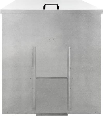 Brandstofopslagkast - zilver - 350kg - incl. kolenschep