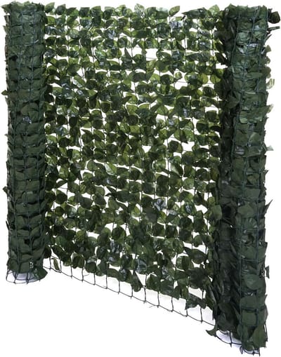 Balkon privacyscherm T811, beukenhaag privacyscherm windscherm lambrisering voor terrasafscheiding ~ 300x100cm donker