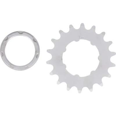 XLC kettingwiel SSS02 baan met ring 1/8 18T staal zilver