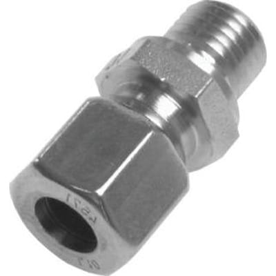 M18x1.5 Buitendraad x 18L RVS Rechte Knelfitting 315 Bar DIN 2353 - FL2S-MO-ST-M18-L