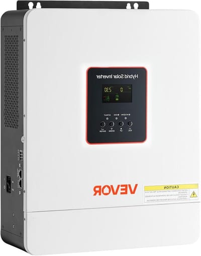 Hybride Omvormer - Zonne Energie - Energie Opslag - Zuivere Sinusgolf - 4000 Watt - Zwart