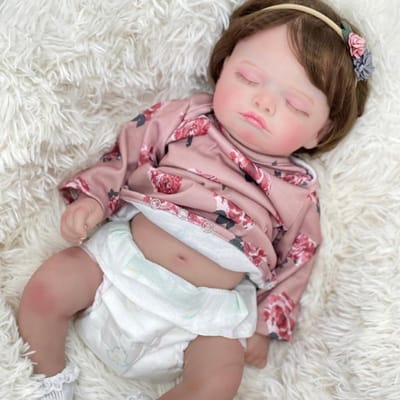 Babypop Meisje - Echte baby - Rollenspel - Handgemaakt lichaam - 45 cm - Niet gespecificeerd