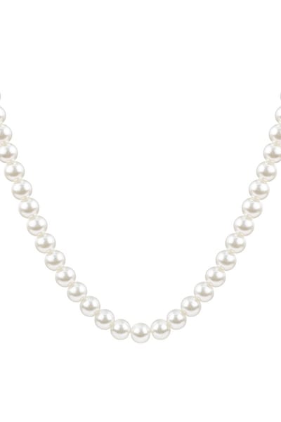 Goudlief parel baby ketting - 14mm - Roestvrij staal - Verkleurt niet - Goudlief.nl