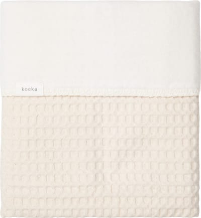 Koeka wiegdeken cotton fleece wafel Amsterdam natural 100x75