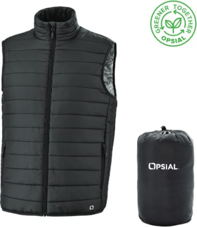 Opsial vest /bodywarmer gewatteerd - KANYON - zwart - maat XXL