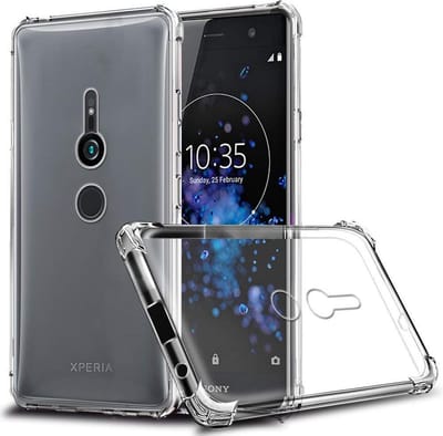 DrPhone XZ3 TPU Hoesje - Siliconen Shock Bumper Case -Backcover met Verstevigde randen voor extra bescherming voor