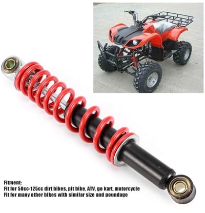 Dailygoods- Schokdemper 270mm - Achter/Voor Schokdemper - Roestvrij Staal - Lichtgewicht - Duurzaam - Geschikt voor 50cc/125cc Motoren - Vering