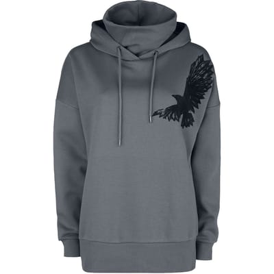 Black Premium by EMP Trui met capuchon - Hoodie met geïntegreerde kraag - S tot 5XL - voor Vrouwen - grijs