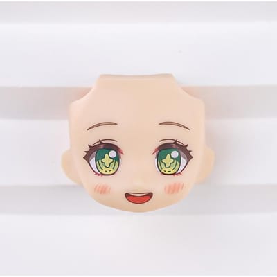 Visage de poupée OB11 1/12 Visage de poupée BJD avec yeux décalcomanies anime 3D Mignon Visages changeants pour tête GSC Accessoires DIY pour cadeau de fille Jouet pour enfants OB11 beige