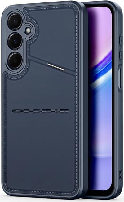 Dux Ducis - Telefoon Hoesje geschikt voor de Samsung Galaxy A15 - Rafi Series - Back Cover - Donker Blauw