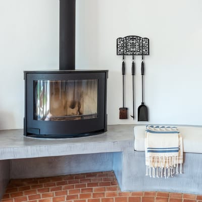 Esschert Design - Hangende Tuinhaardset - Haardvuur accessoires - Gietijzer - Zwart