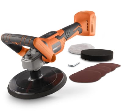 Dual Power accu haakse poliermachine POWDP4070 - 20V - 180mm - zonder accu en lader, power tool, auto-accessoire