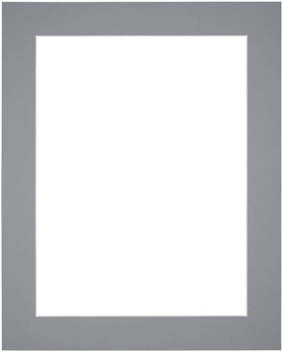 Passe-Partout Fotomaat 25x35 cm - Lijstmaat 35x45 cm - Grijs - Museumkarton - Fotolijst niet inbegrepen