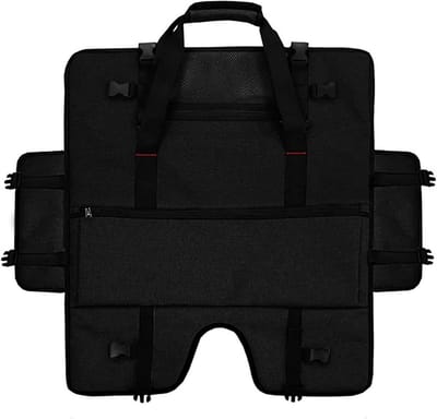 Monitor Draagtas - Beschermhoes Computer - Veilig Transport - Extra Opbergvak - 20-24 Inch - Zwart